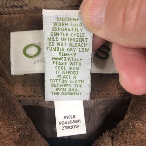 Vintage Orvis Leather Vest Womens Small Brown Suede Quilted Equestrian Retro - Picture 8 of 16